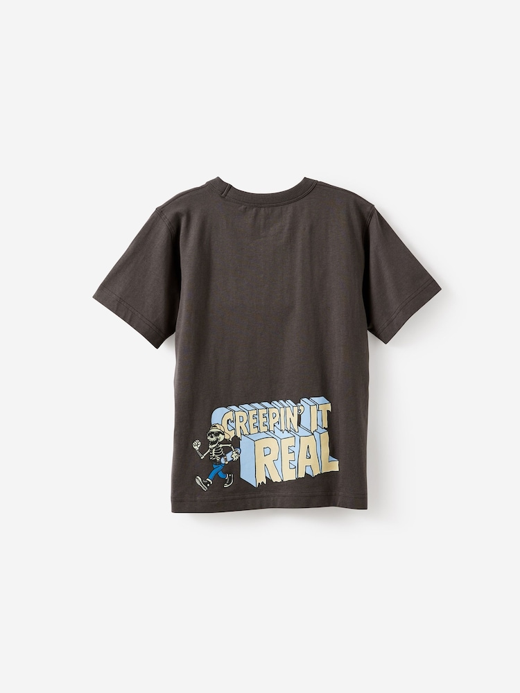 Cotton On Grey Essentials Graphic Short Sleeve T-Shirt - Image 2 of 3 Cotton On Grey Essentials Graphic Short Sleeve T-Shirt - Image 2 of 3