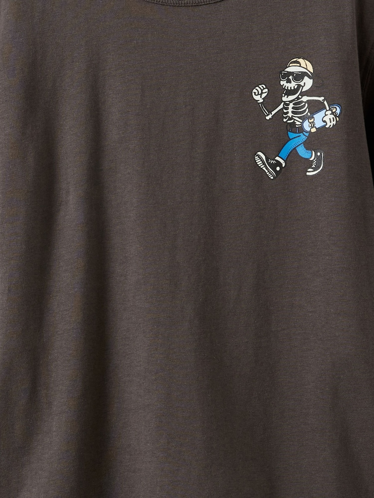 Cotton On Grey Essentials Graphic Short Sleeve T-Shirt - Image 3 of 3 Cotton On Grey Essentials Graphic Short Sleeve T-Shirt - Image 3 of 3