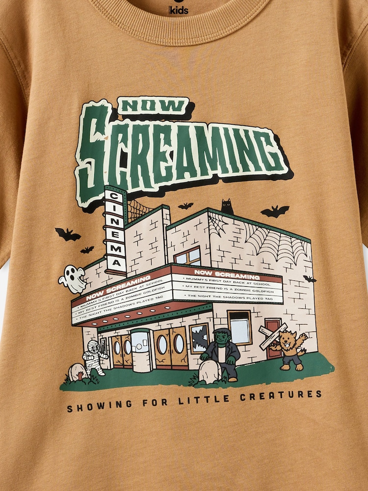 Cotton On Tan Brown Essentials Graphic Short Sleeve T-Shirt - Image 2 of 3 Cotton On Tan Brown Essentials Graphic Short Sleeve T-Shirt - Image 2 of 3