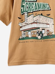 Cotton On Tan Brown Essentials Graphic Short Sleeve T-Shirt - Image 3 of 3