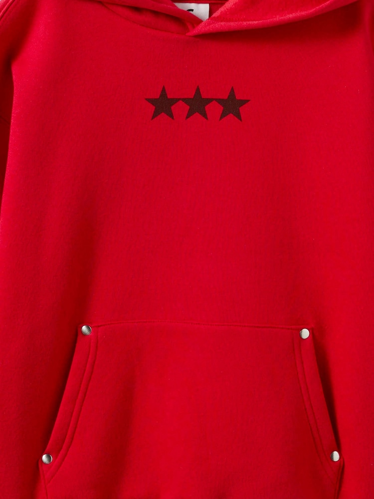 Cotton On Red Sammy Oversize Hoodie - Image 3 of 3 Cotton On Red Sammy Oversize Hoodie - Image 3 of 3