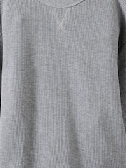 Cotton On Grey Waffle Long Sleeve T-Shirt - Image 2 of 3