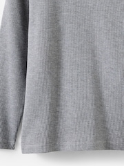 Cotton On Grey Waffle Long Sleeve T-Shirt - Image 3 of 3