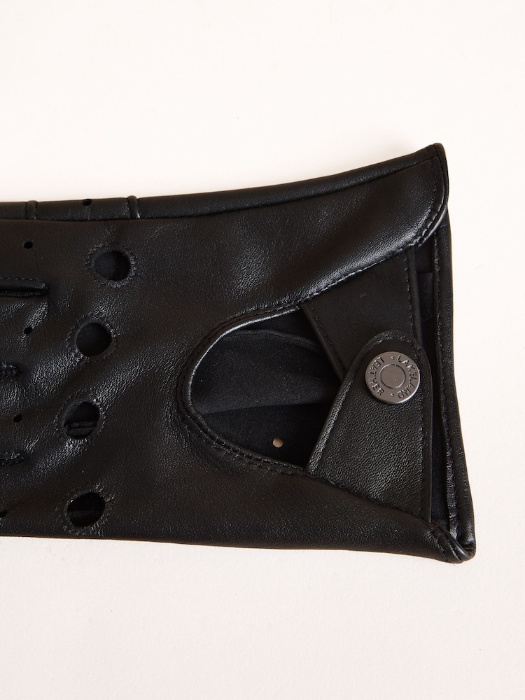Lakeland Leather Black Millwood Driving Gloves - Image 3 of 3 Lakeland Leather Black Millwood Driving Gloves - Image 3 of 3