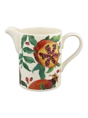 Emma Bridgewater Cream Festive Pomegranate Medium Straight Jug - Image 1 of 3