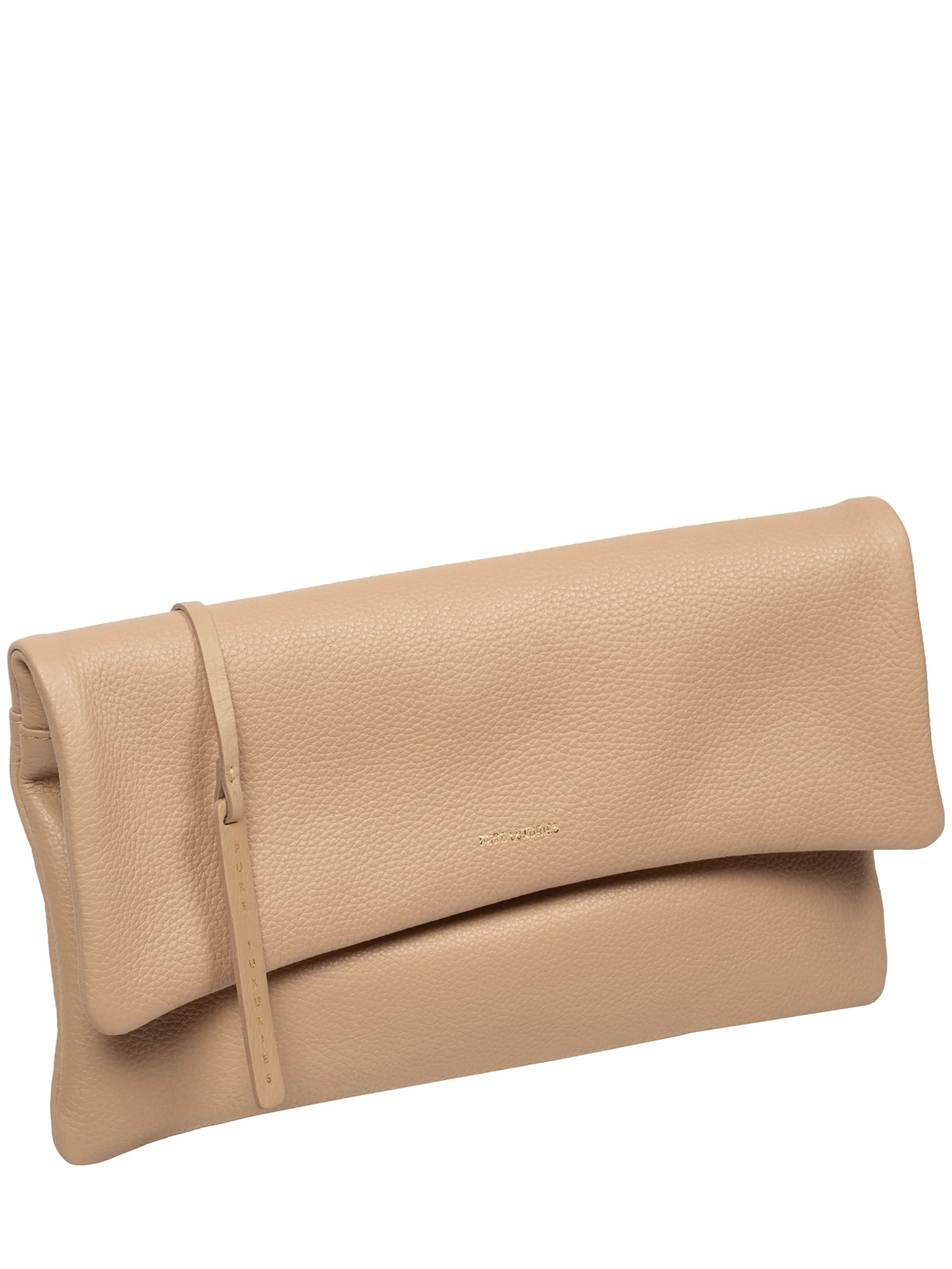 Buy Pure Luxuries London Natural Audrina Leather Clutch Bag from Next ...