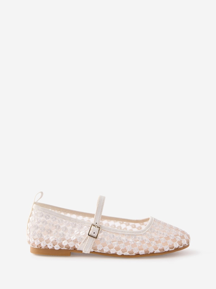 Cotton On White Ballet Flats - Image 1 of 4 Cotton On White Ballet Flats - Image 1 of 4