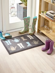 My Mat Natural Wellies Washable Non Slip Doormat - Image 1 of 2