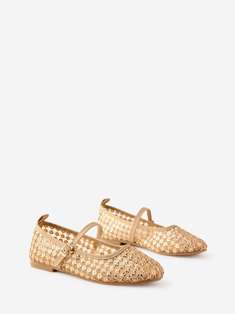 Cotton On Gold Ballet Flats - Image 2 of 4 Cotton On Gold Ballet Flats - Image 2 of 4