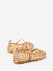 Cotton On Gold Ballet Flats - Image 3 of 4