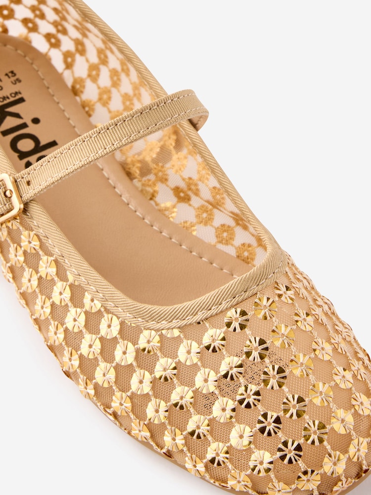 Cotton On Gold Ballet Flats - Image 4 of 4 Cotton On Gold Ballet Flats - Image 4 of 4