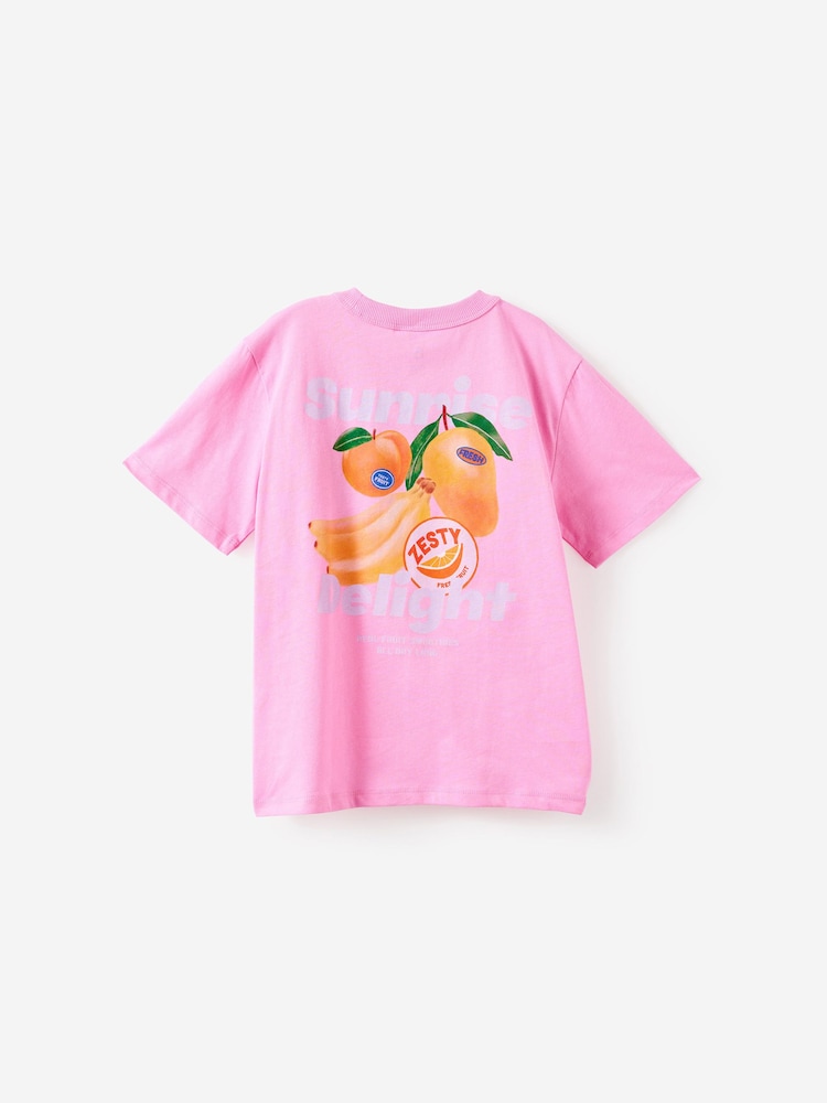 Cotton On Pink Essential Short Sleeve Graphic T-Shirts - Image 2 of 3 Cotton On Pink Essential Short Sleeve Graphic T-Shirts - Image 2 of 3