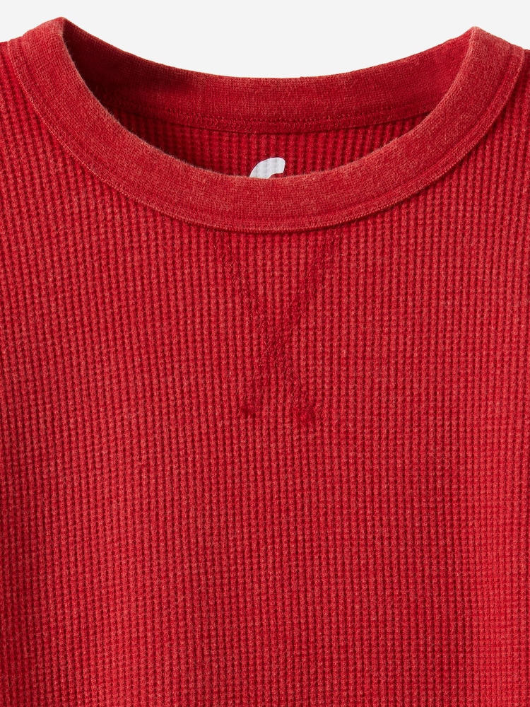 אדום - Cotton On חולצת טי במרקם וופל עם שרוול ארוך - תמונה 3 מתוך 3 אדום - Cotton On חולצת טי במרקם וופל עם שרוול ארוך - תמונה 3 מתוך 3