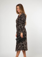 Pure Luxuries London Black Audrina Leather Clutch Bag - Image 1 of 6