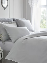 Appletree Piped Edge 100% Cotton Duvet Cover and Pillowcase Set - Изображение 1 из 2