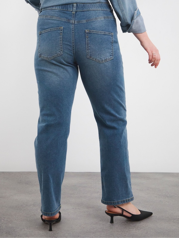 Mittelblau - Simply Be 24/7 Jeans mit geradem Bein - Bild 3 von 3 Mittelblau - Simply Be 24/7 Jeans mit geradem Bein - Bild 3 von 3