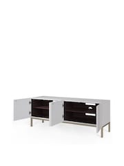 Frank Olsen White Iona 4 Door Large TV Unit with Smart Feature - Image 5 of 7