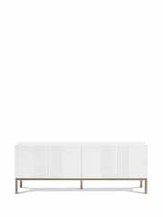 Frank Olsen White Iona 4 Door Large TV Unit with Smart Feature - Image 8 of 13
