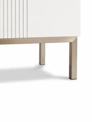Frank Olsen White Iona 4 Door Large TV Unit with Smart Feature - Image 9 of 13