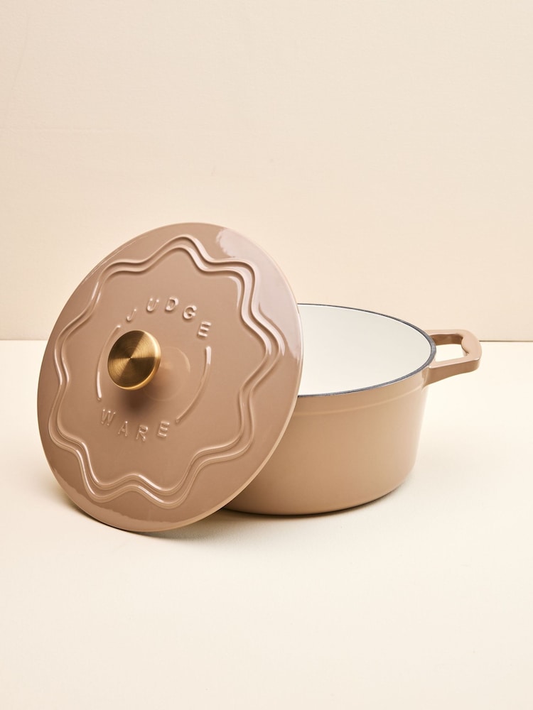 Judge Mushroom 26cm Enamelled Cast Iron Casserole - Image 2 of 6 Judge Mushroom 26cm Enamelled Cast Iron Casserole - Image 2 of 6
