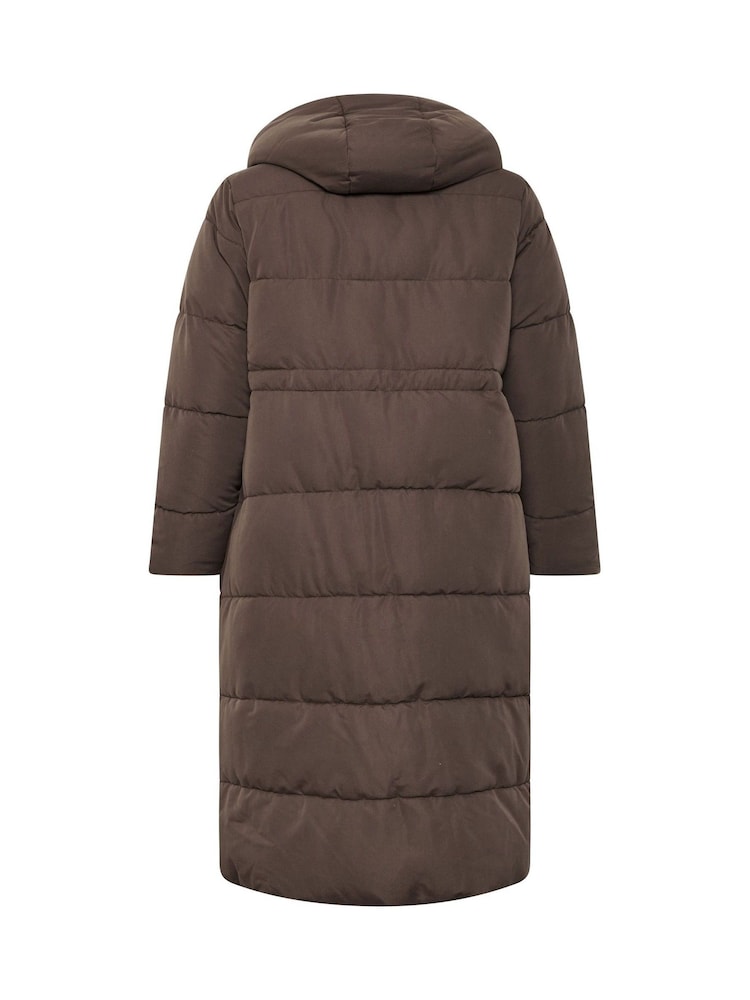 Evans Brown Puffer Coat - Image 6 of 6 Evans Brown Puffer Coat - Image 6 of 6