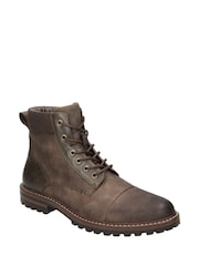 Novo Brown NORRIS Lace Up Casual Boots - Image 3 of 4
