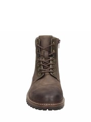 Novo Brown NORRIS Lace Up Casual Boots - Image 4 of 4