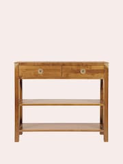 Laura Ashley Honey Gold Balmoral 2 Drawer Console Table - Image 3 of 5