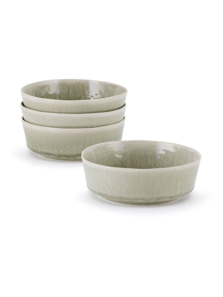 Stellar Set of 4 Soft Sage Bantham Stoneware Cereal Bowls - Image 5 of 5 Stellar Set of 4 Soft Sage Bantham Stoneware Cereal Bowls - Image 5 of 5