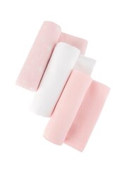 Mother&Baby Set of 6 Pink Cotton Muslin Squares - Image 2 of 3