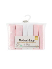 Mother&Baby Set of 6 Pink Cotton Muslin Squares - Image 3 of 3