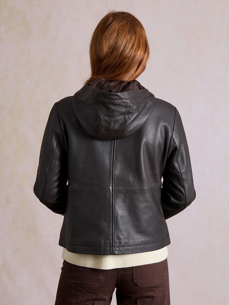 Қоңыр - Lakeland Leather капюшонды Куртка - 5суретінің 2 суреті Қоңыр - Lakeland Leather капюшонды Куртка - 5суретінің 2 суреті