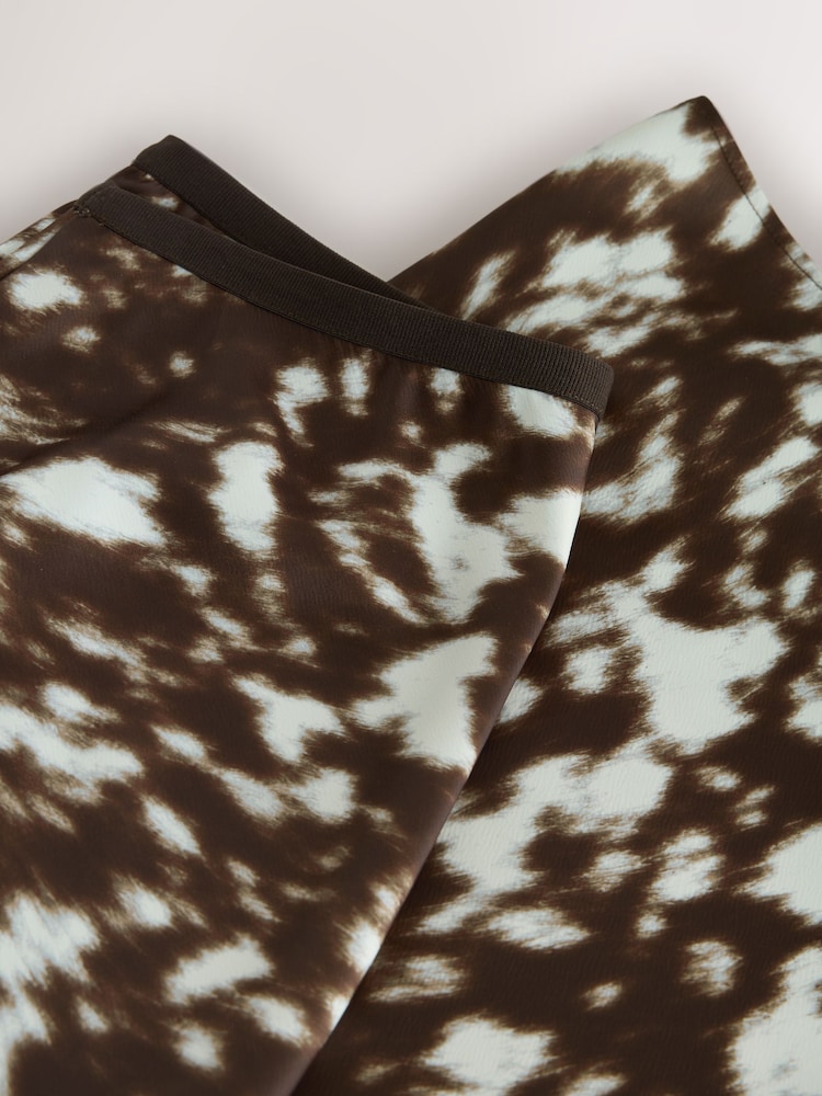 Animal Print Satin Midi Skirt - Image 3 of 3