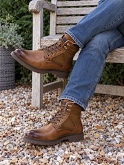 Novo Brown NELLI Lace Up Casual Boots - Image 1 of 4