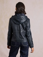Көк - Lakeland Leather капюшонды Куртка - 5суретінің 2 суреті