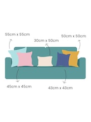Catherine Lansfield Grey Velvet and Faux Fur Soft and Cosy Cushion - Image 4 of 4