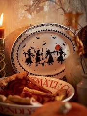 Emma Bridgewater Cream Dancing Witches Small Oval Platter - Image 1 of 2