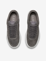 CLEENS Grey Suede Court Trainers - Image 4 of 4