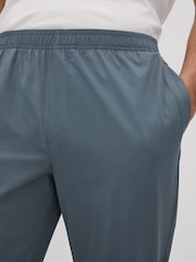 Reiss Steel Blue Rival Technical Elasticated Waist Joggers - Image 4 of 6