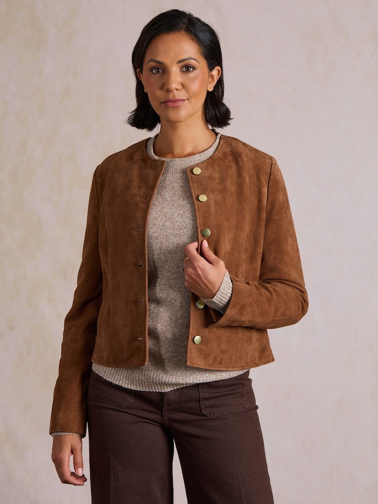 Lakeland Leather Brown Catbells Suede Jacket - Image 1 of 5