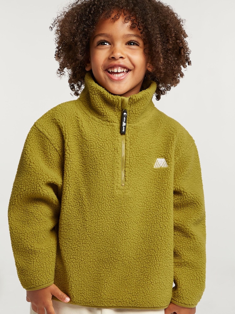 4th Arq Green Kids Half-Zip Fleece - Image 1 of 4