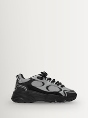 CLEENS Black/Grey Pulse Trainers - Image 1 of 5