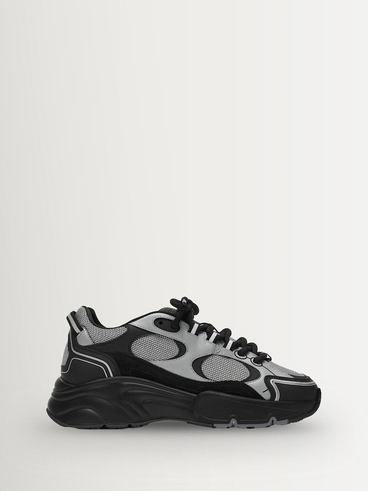 CLEENS Black/Grey Pulse Trainers - Image 1 of 5 CLEENS Black/Grey Pulse Trainers - Image 1 of 5
