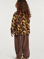 4th Arq Brown/Green Kids Half-Zip Fleece - Image 3 of 5