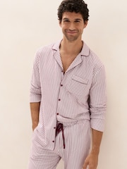The White Company Brushed Cotton Jersey Stripe Pyjamas Set - صورة 2 من 5
