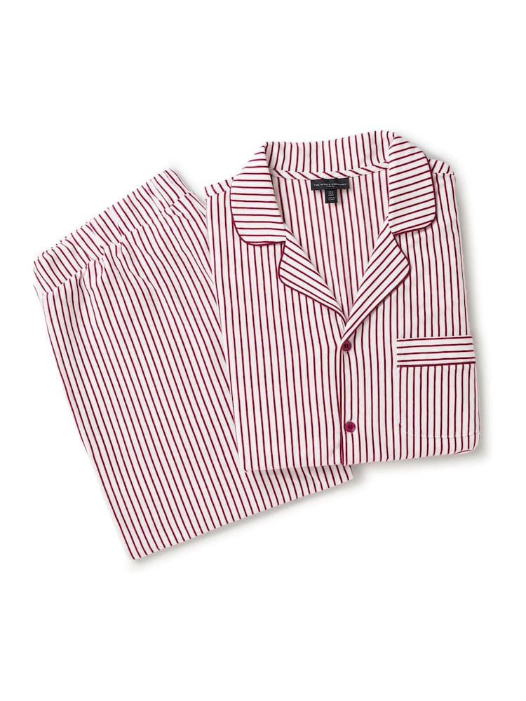 The White Company Brushed Cotton Jersey Stripe Pyjamas Set - صورة 5 من 5