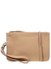 Pure Luxuries London Natural Eleanor Leather Clutch Bag - Image 5 of 6