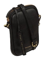 Pure Luxuries London Black Cosima Leather Cross-Body Phone Bag - Image 3 of 7