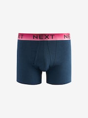 Navy Blue/Red Marls 4 pack A-Front Boxers - Image 5 of 7