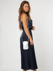 Pure Luxuries London Silver Cosima Leather Cross-Body Phone Bag - Image 3 of 7